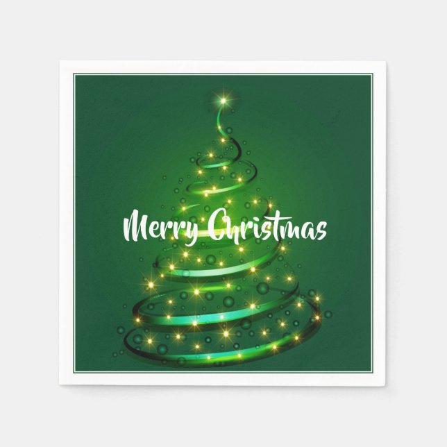 Paper Napkins-Christmas Tree Napkin (Front)