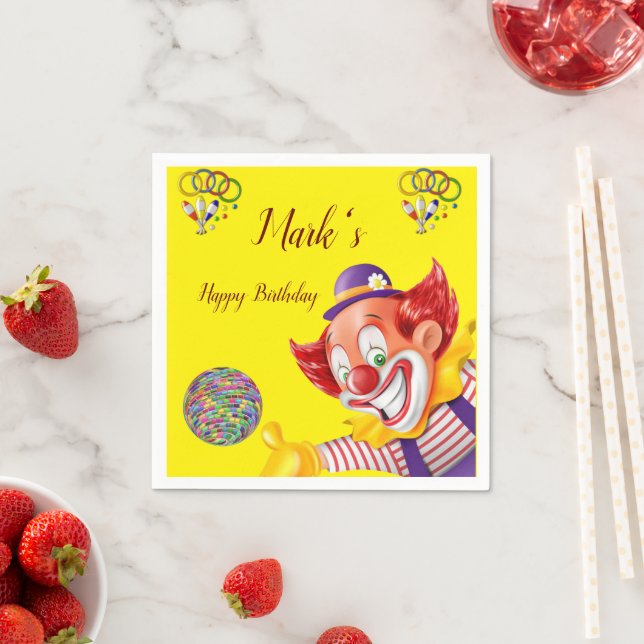Paper Napkins, Clowns Napkin (Insitu)