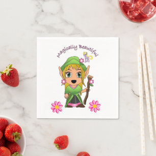 Paper Napkins, Fairy Floral Magical Napkin