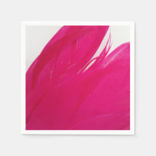 Paper Napkins- Feathery Fuschia Napkin