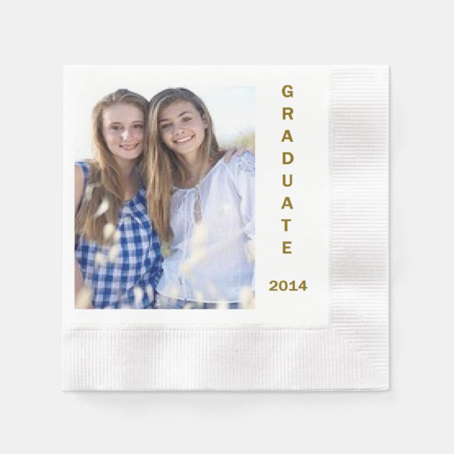 Paper napkins for graduation party (Front)