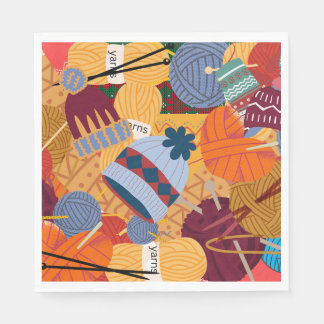 Paper Napkins for Knitters Gift or Party