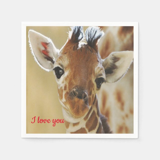 Paper Napkins Giraffe (Front)