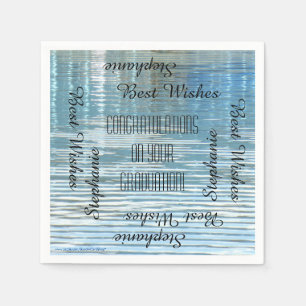 Paper Napkins, Graduation Party Repeating Names Napkin