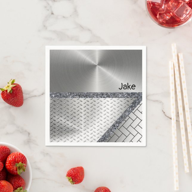 Paper Napkins, Grey Napkin (Insitu)