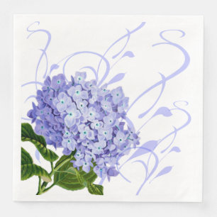 Paper Napkins-Hydrangea Paper Dinner Napkins
