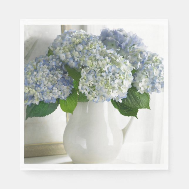 Paper Napkins-Hydrangeas Napkin (Front)