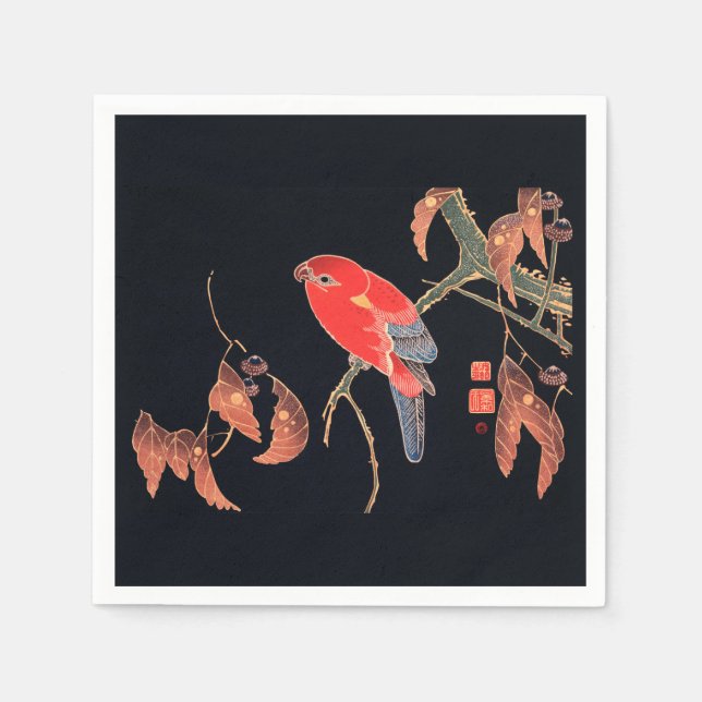 PAPER NAPKINS : JAPANESE WOODBLOCK : ITÖ JUKUCHŪ (Front)