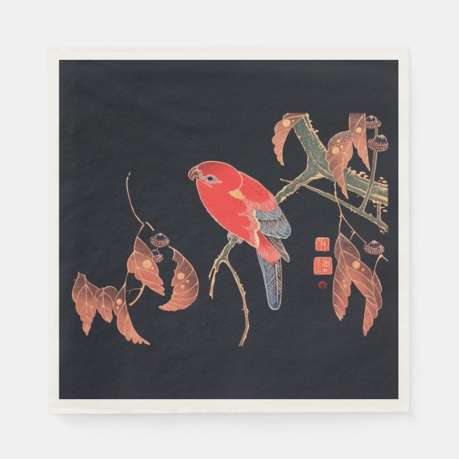 PAPER NAPKINS : JAPANESE WOODBLOCK : ITÖ JUKUCHŪ (Front)