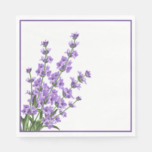 Paper Napkins-Lavender Napkins