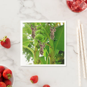 Paper Napkins, Monkeys Banana Tree Napkin
