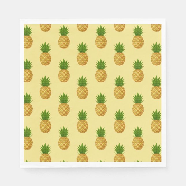 Paper Napkins-Pineapples Napkin (Front)