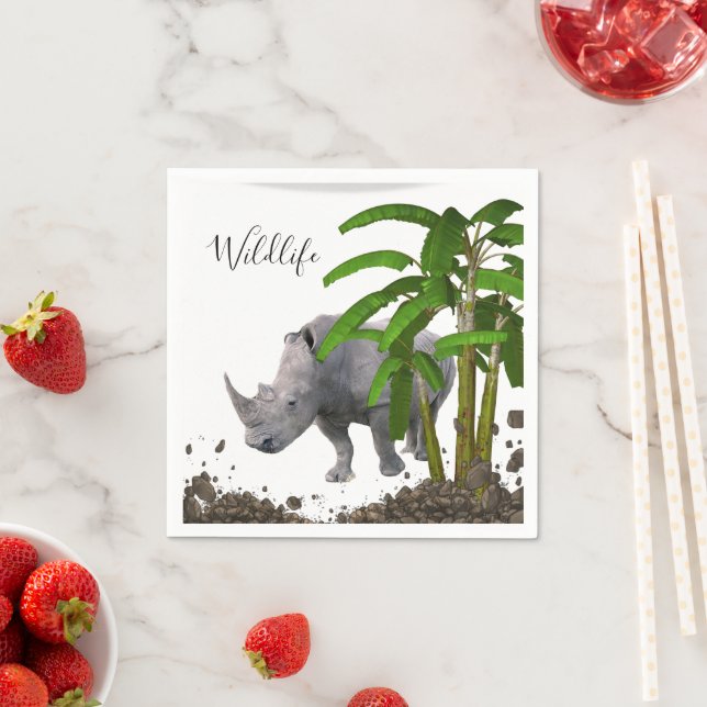 Paper Napkins, Rhinoceros Napkin (Insitu)