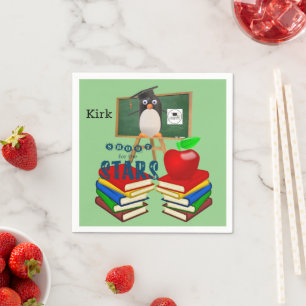 Paper Napkins, School Books Penguin Apple Napkin