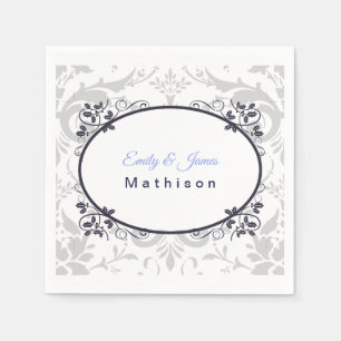 Paper Napkins-Silver coronation Napkin