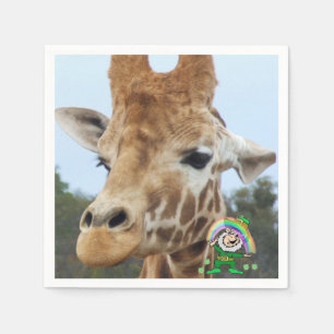 Paper Napkins St. Patrick's Day Giraffe