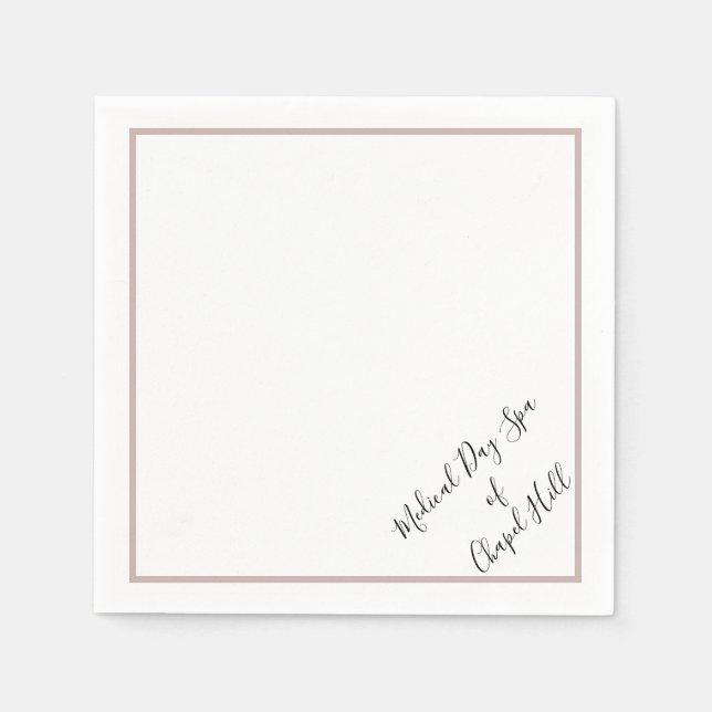 Paper Napkins, Standard Cocktail Napkin (Front)