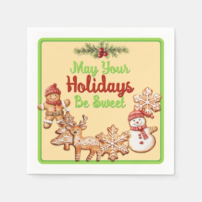 Paper Napkins, Standard Cocktail Napkin (Front)