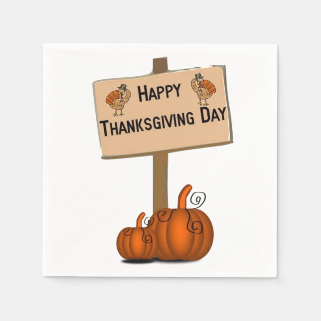 Paper Napkins Thanksgiving (Front)