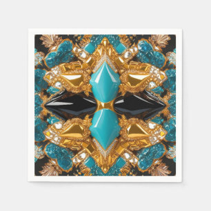 Paper napkins with Bahamas Colours Design