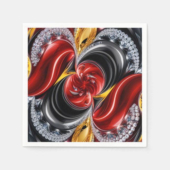 Paper napkins with German Colours Design (Front)