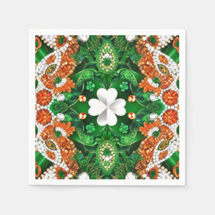 Paper napkins with Ireland Colours Design