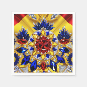 Paper napkins with Romanian Colours Design