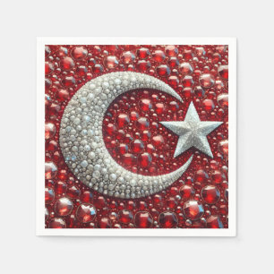 Paper napkins with Turkish Colours Design