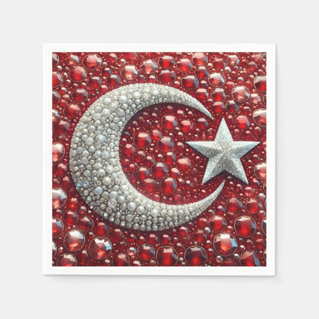 Paper napkins with Turkish Colours Design (Front)