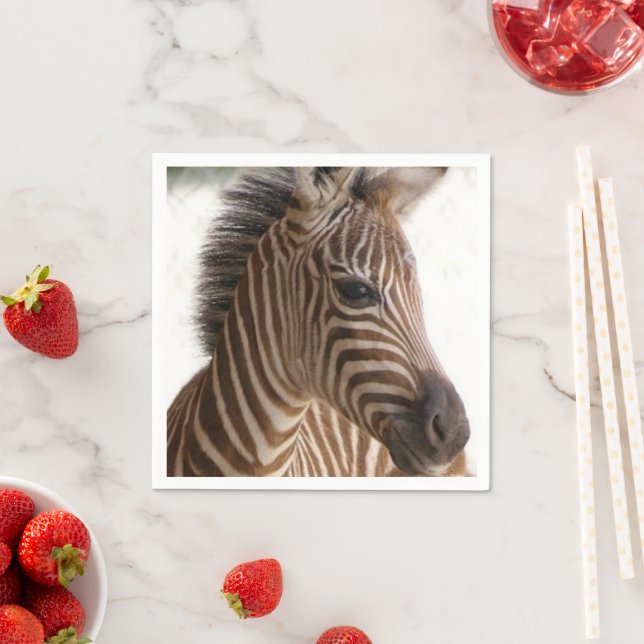 Paper Napkins, Zebra Napkin (Insitu)