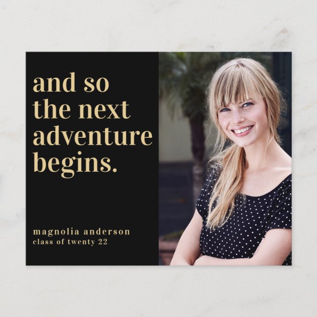 PAPER Next Adventure Graduation Invitation (Front)