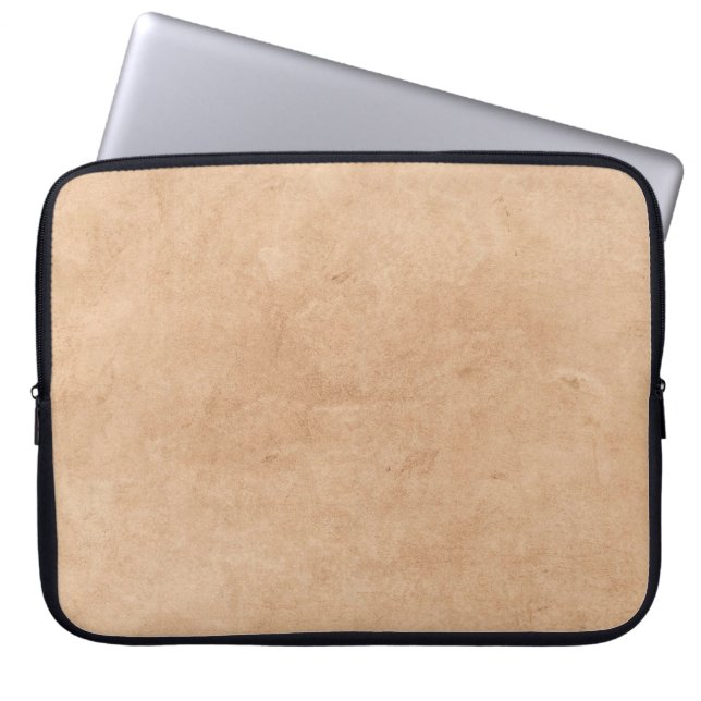 Paper old texture parchment laptop sleeve (Front)