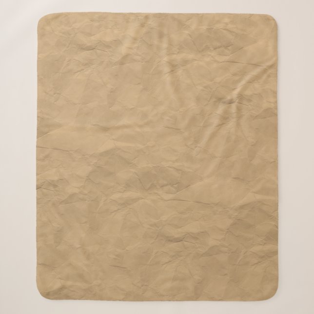 Paper old texture parenting antique sherpa blanket (Front)