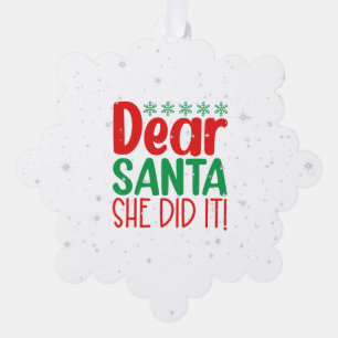Paper Ornament Card-Funny Xmas Quote Card