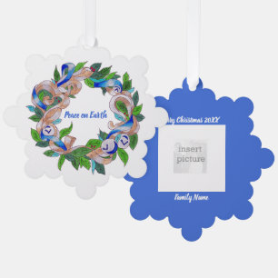 Paper Ornament Card Wreath