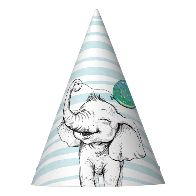 Paper Party Hat for 5th Anniversary Party. (Front)