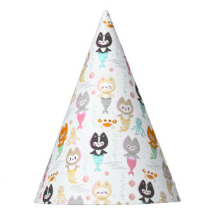 Paper Party Hats for a nautical themed birthday.