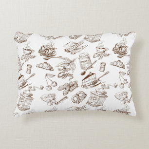 Paper pattern accent pillow