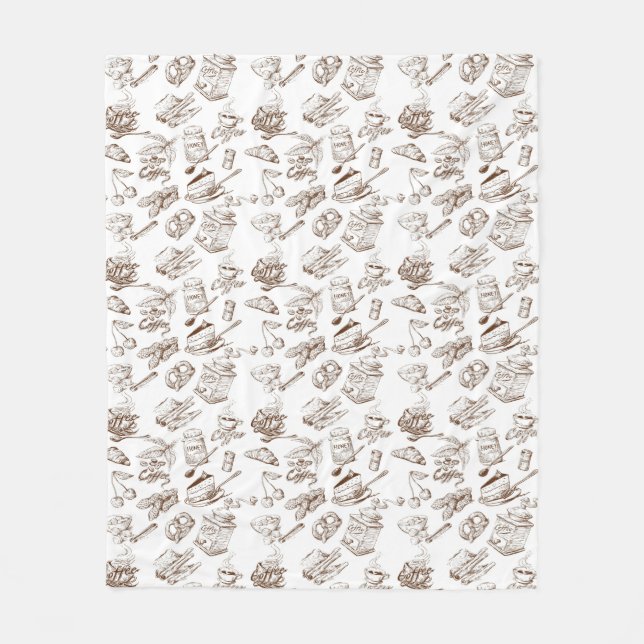 Paper pattern fleece blanket (Front)