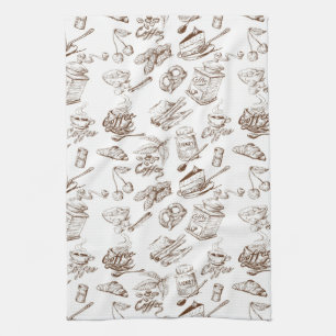 Paper pattern kitchen towel