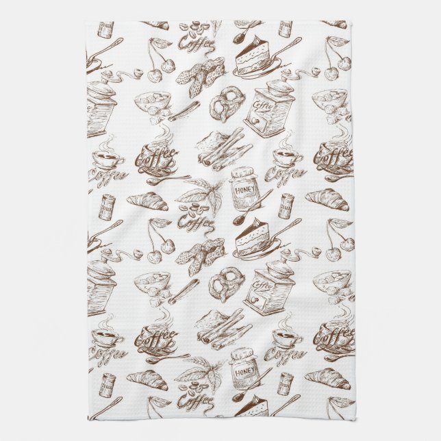 Paper pattern kitchen towel (Vertical)