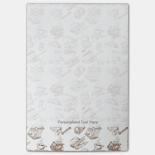 Paper pattern post-it notes