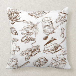 Paper pattern throw pillow