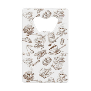 Paper pattern wallet bottle opener