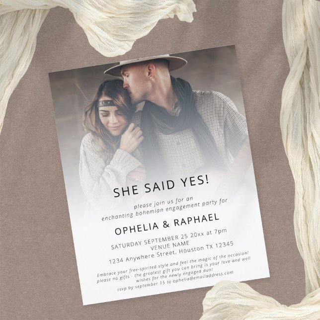 PAPER Photo Overlay Bohemian Engagement Party (Creator Uploaded)