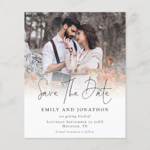 PAPER Photo QR Code Script Wedding Save The Date