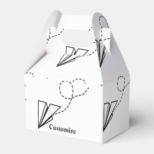 Paper Plane Flying Thunder_Cove Favor Box