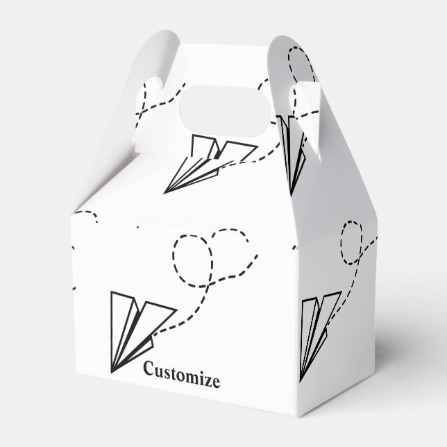 Paper Plane Flying Thunder_Cove Favor Box (Front Side)