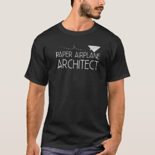 Paper Plane Folded Airplane Folding Glider Origami T-Shirt