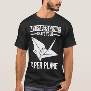 Paper Plane Paper Crane Origami T-Shirt